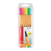  Tűfilc Stabilo Point 88 0,4 mm neon 6 darabos klt. (új szín: 031 neonkék)