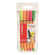  Tűfilc STABILO Point 88 Mini neon 5db-os készlet filctoll, marker
