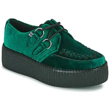 TUK Oxford cipők VIVA HIGH CREEPER Zöld 39 női cipő