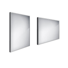 Tükör kapcsoló nélkül Nimco 60x80 cm fekete ZPC 13002-90 fürdőszoba kiegészítő