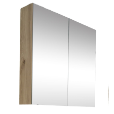  Tükrösszekrény SAT B-Way 80x75 cm lamino tölgyfa BWAY80CABOAK fürdőszoba bútor