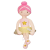 Tulilo Doll Pink ballerina 70 cm