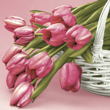  Tulipán Falling szalvéta 20 db-os 33x33 cm party kellék