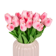  Tulipánok művirág 24 darabos készletben pink dekoráció