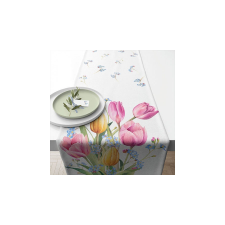 Tulips Bouquet asztali futó 40x150cm, 100% pamut party kellék
