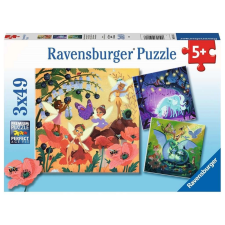 Tündérek, sárkány és egyszarvú 3x49 darabos RAVENSBURGER puzzle puzzle, kirakós