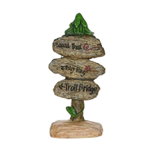  Tündérkert tábla, polyresin. Mérete: 42x100x38 mm játékfigura