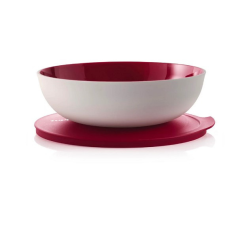Tupperware Allegra tál tetővel bordó 3,5 liter- Tupperware konyhai eszköz