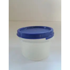 Tupperware Kerek Mindenes kék tetővel 200 ml - BEMUTATÓ DARAB, KISSÉ ELSZíNEZŐDÖTT - Tupperware papírárú, csomagoló és tárolóeszköz