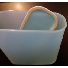 Tupperware Mindennapi szögletes/Tároló 1,25 liter, Türkiz (magas, keskeny)- Tupperware papírárú, csomagoló és tárolóeszköz