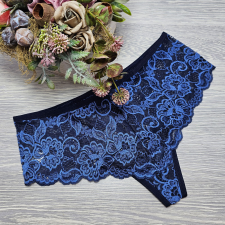 Turbó Széles oldalú csipkés tanga M, Ecru női alsó