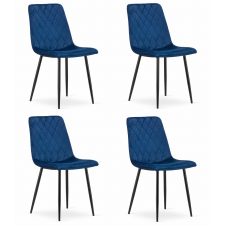  TURIN szék - sötétkék bársony x 4 bútor