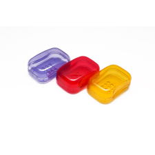  Turisztikai szappantartó, zárt műanyag szappantartó, II-es típusú - színkeverék fürdőszoba kiegészítő