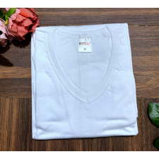  Turkey Férfi V- nyakú Póló 100% Pamut fehér férfi póló