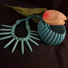  Türkinit szett, az önbizalom köve, fülbevaló + karkötő ékszer szett