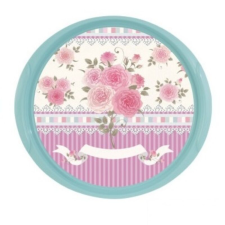  Türkiz rózsás tálca 30 cm konyhai eszköz