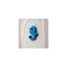 Türkizkék fa csikóhal, mérete: 2x3 cm dekorációs kellék