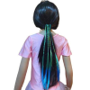  TÜRKÍZKÉK-ZÖLD Színes fonatos hajgumi 40cm