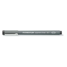  Tusfilc, 0,7 mm, STAEDTLER "Pigment Liner 308", fekete filctoll, marker