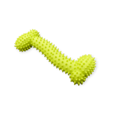  Tüskés gumicsont kutyáknak - sárga játék kutyáknak