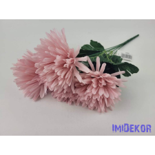 Tűszirmú krizantém 5 ágú selyem csokor 45cm - Fáradt Rózsaszín dekorációs kellék