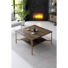 TUTI AG Dohányzóasztal Gold Line - Walnut, Black bútor