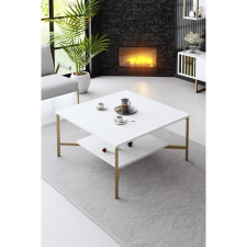 TUTI AG Dohányzóasztal Gold Line - White, Black bútor