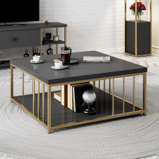 TUTI AG Dohányzóasztal Zenn - Anthracite, Gold bútor