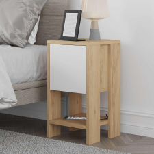 TUTI AG Éjjeliszekrény Ema - Sapphire Oak, White bútor