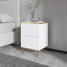 TUTI AG Éjjeliszekrény Imaj - White, Gold bútor