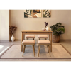 TUTI AG Étkezőgarnitúra(Kihúzható asztal, szék) (5 db) Vina Mini 05 0900 - Tölgy, Stone