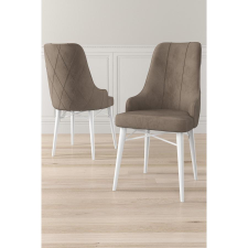 TUTI AG Étkezőszék szett (6 db) Neta - Cappuccino, Fehér bútor