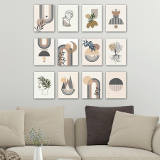 TUTI AG Fali Dekoráció MDF falikép (12 darab) 364LUL1455 grafika, keretezett kép