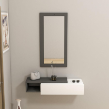 TUTI AG Fali polc Vien - Anthracite, White bútor