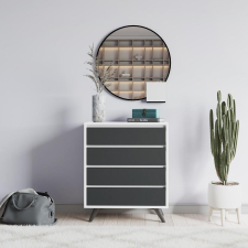 TUTI AG Komód Suvera - White, Anthracite bútor