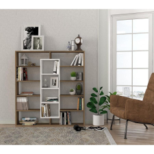 TUTI AG könyvespolc Ample - Walnut, White bútor