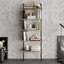 TUTI AG könyvespolc Paula - Walnut, Black bútor