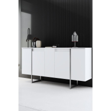 TUTI AG Konzolasztal Luxe - White, Silver bútor
