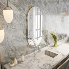 TUTI AG Tükör Riors - Transparent, Gold bútor