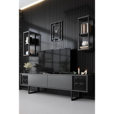 TUTI AG TV szekrény Black Line - Anthracite, Black bútor