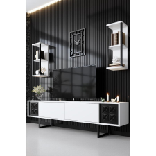 TUTI AG TV szekrény Black Line - White, Black bútor