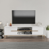 TUTI AG TV szekrény Eslem - White, Walnut