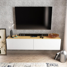 TUTI AG TV szekrény Poling - White, Walnut bútor
