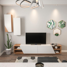 TUTI AG TV szekrény Zebra - White, Teak bútor