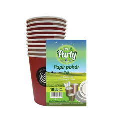 Tuti Papírpohár, 3 dl, 10 db, TUTI "Party" party kellék