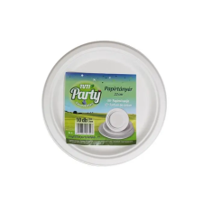 Tuti Papírtányér, kerek, 22 cm, 10 db, TUTI "Party" papírárú, csomagoló és tárolóeszköz