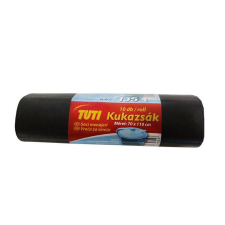 Tuti Szemeteszsák, 135 l, 10 db, 70x110 cm, 17 µ, TUTI, fekete tisztító- és takarítószer, higiénia