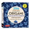 Tuttle Publishing Origami Blue &amp; White Shibori Paper Pack Book | TUTTLE