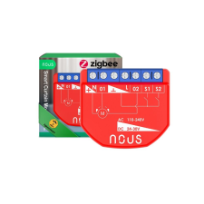 Tuya Nous B4Z okos Tuya Zigbee mini redőnyvezérlő / motoros függönyvezérlő modul, kapcsolóbemenettel okos kiegészítő