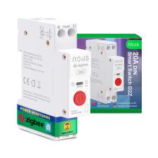 Tuya Nous D2Z DIN-sín kompatibilis Tuya Zigbee fogyasztásmérős relémodul 20A okos kiegészítő
